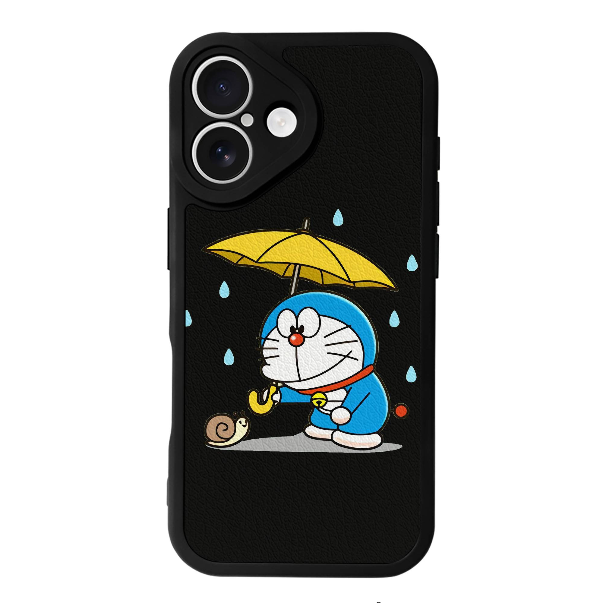 （画像用） ドラえもん Doraemon 【iPhone 16シリーズ対応】シリコンスマホケース（レザー調） 材質：シリコン